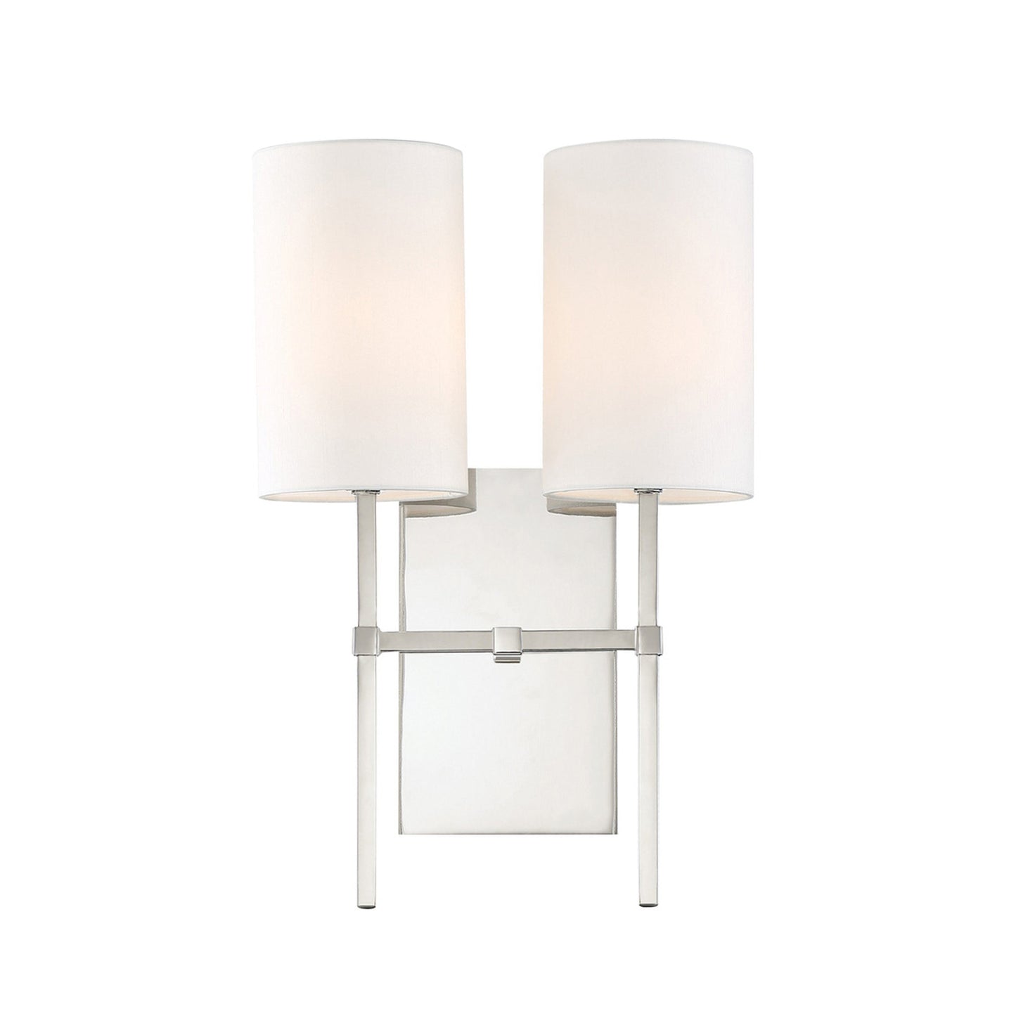 Veronica Wall Light in Polished Nickel (2-Light).