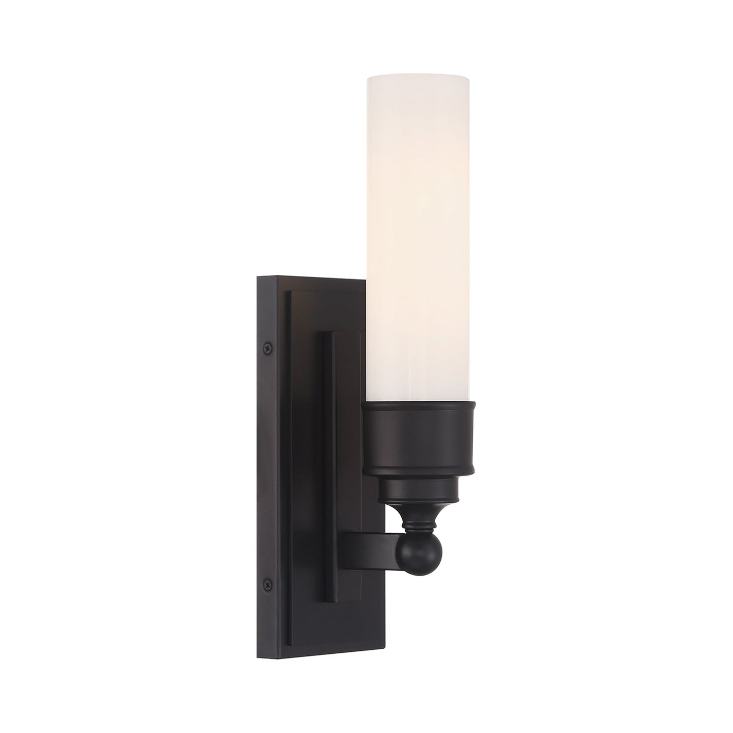 Wilcox Bath Wall Light in Matte Black.
