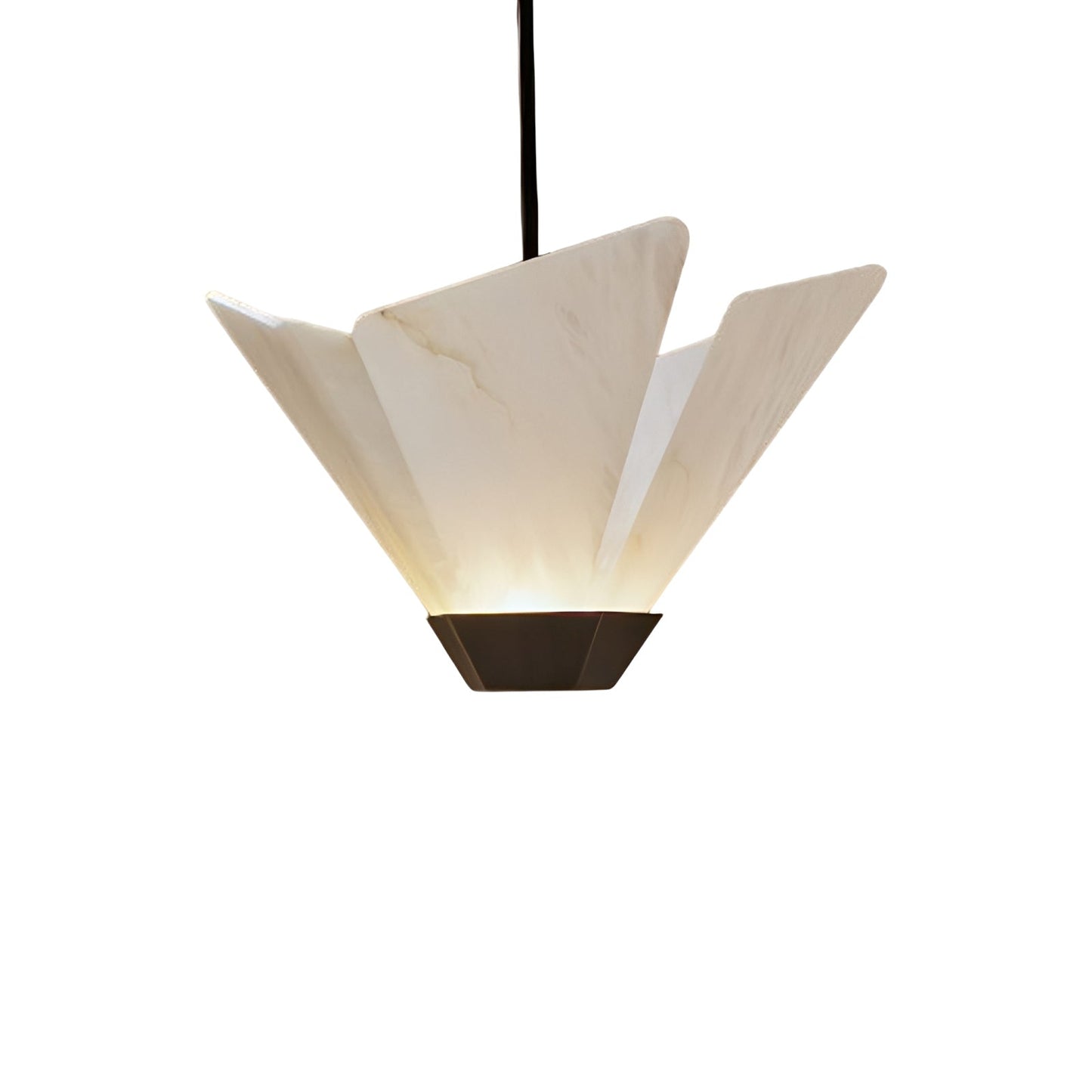Shard LED Pendant Light in Antique Bronze (Honed Alabaster).