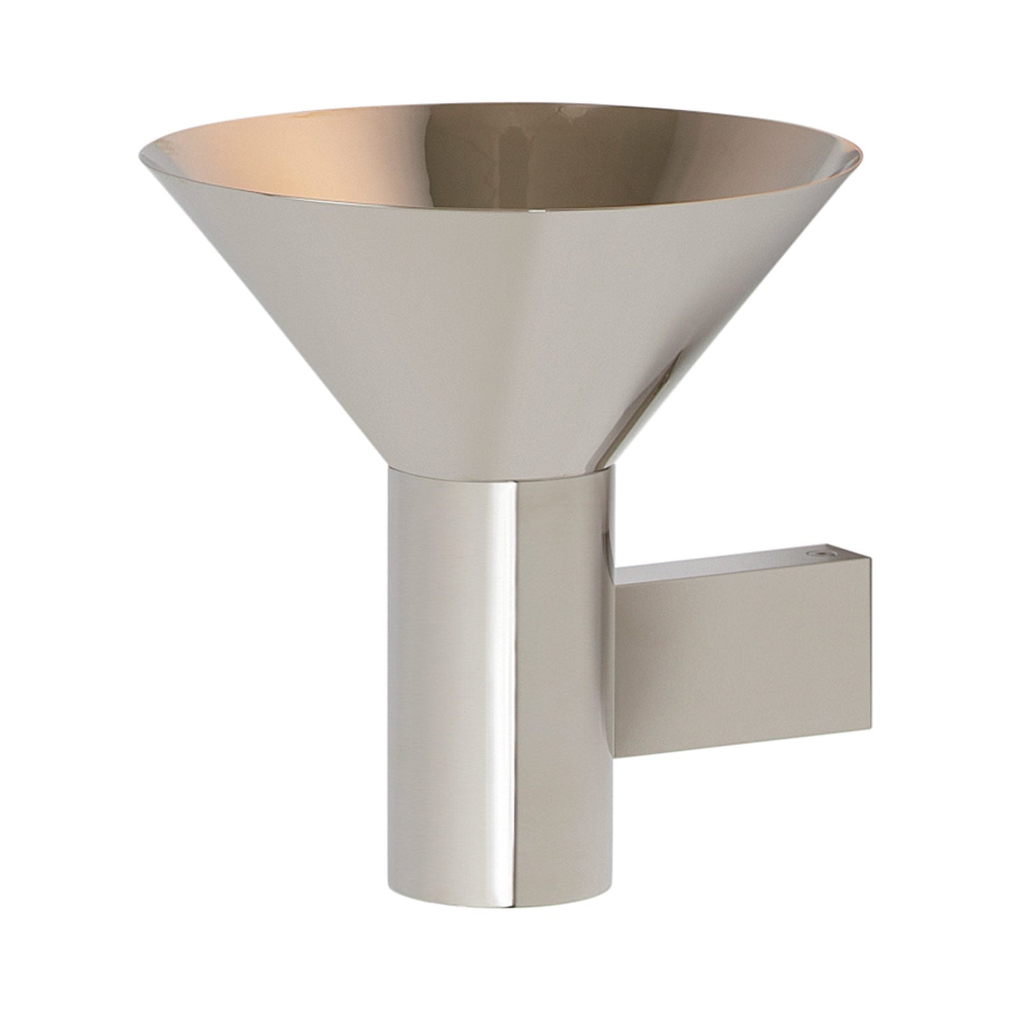 Torres Wall Light in Polished Nickel.