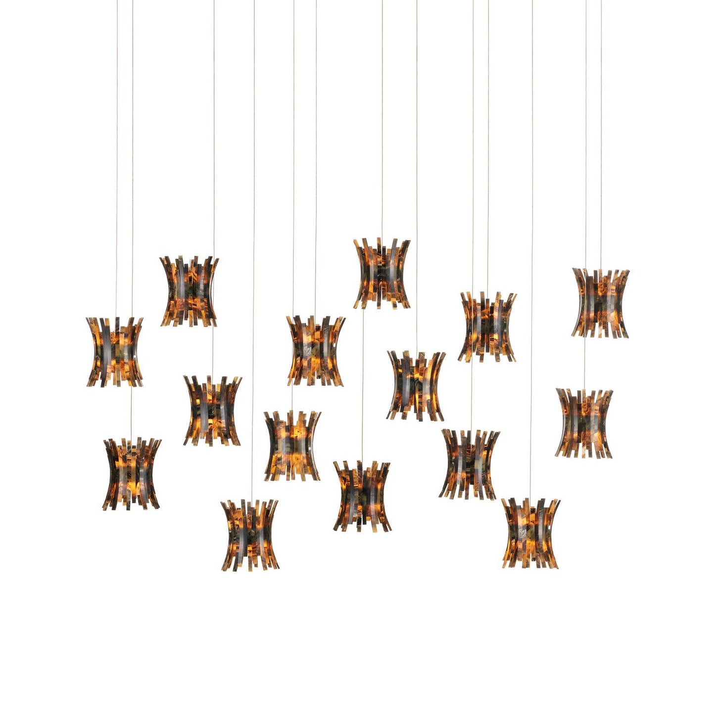 Alsop Linear Multi Pendant Light (15-Light).