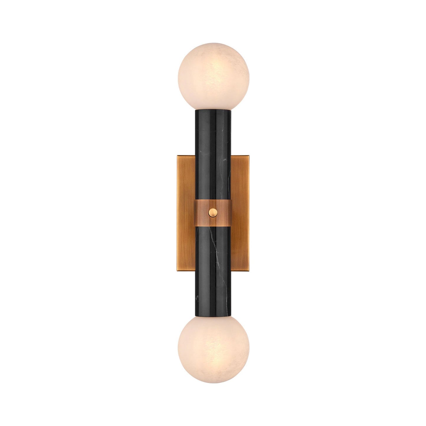 Beatrix Bath Wall Light in Black.