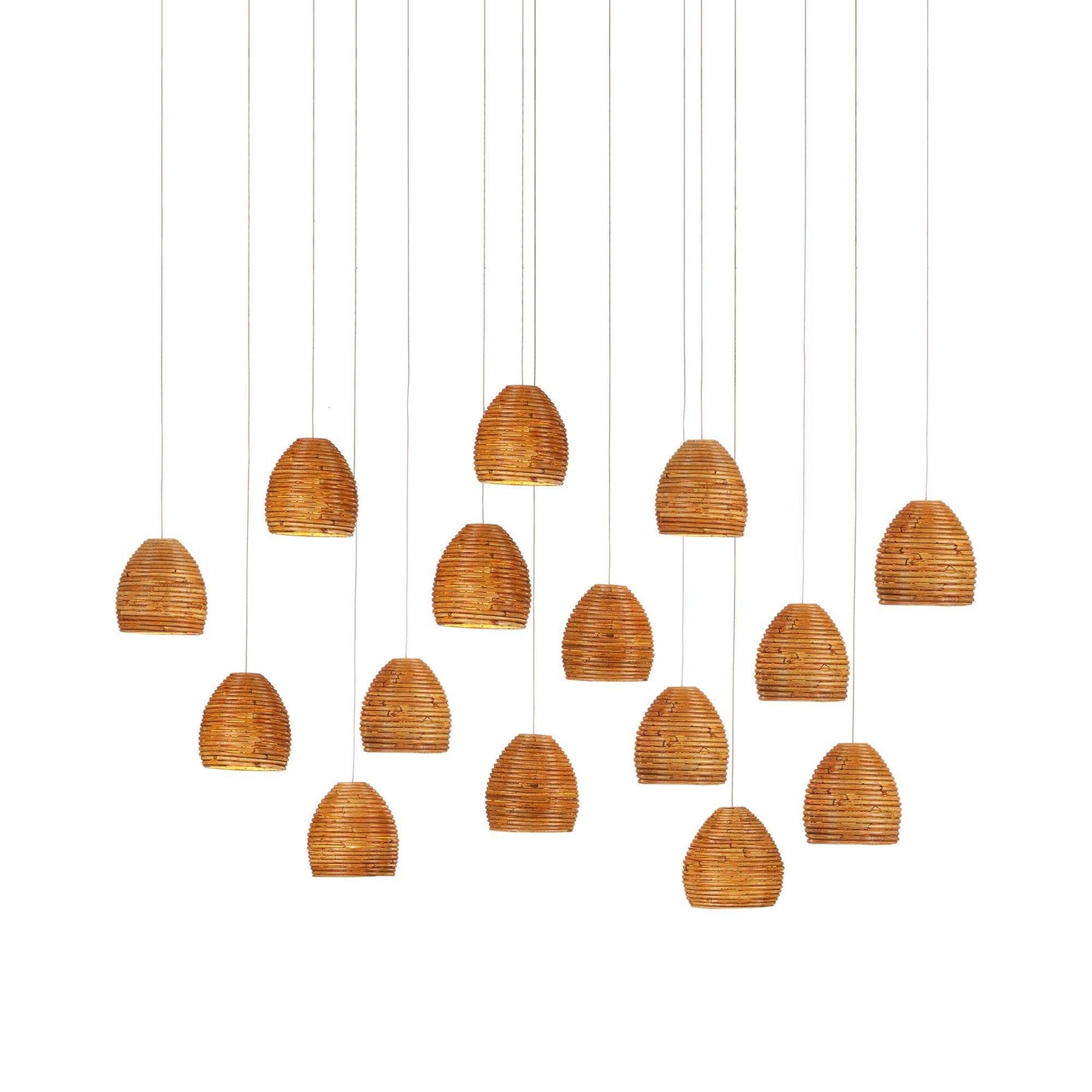 Beehive Linear Multi Pendant Light (15-Light).