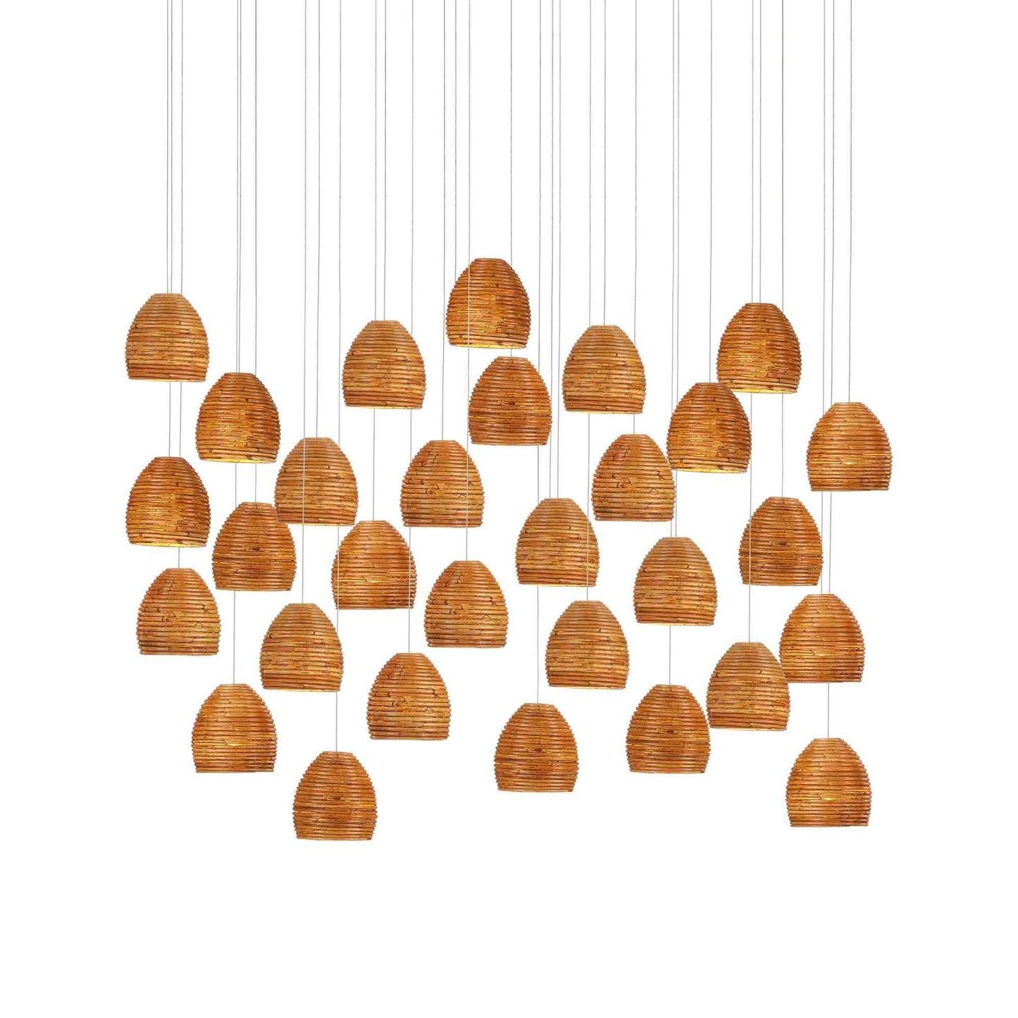 Beehive Linear Multi Pendant Light (30-Light).
