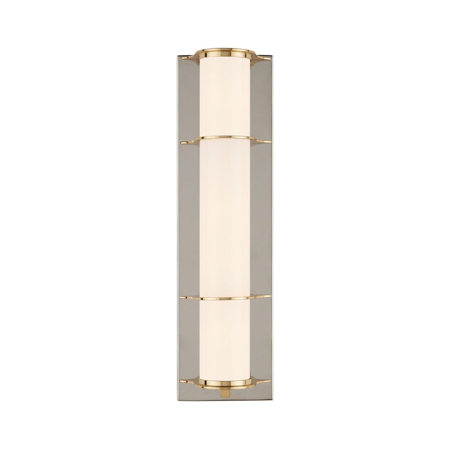 Blaine Bath Wall Light in Polished Nickel.