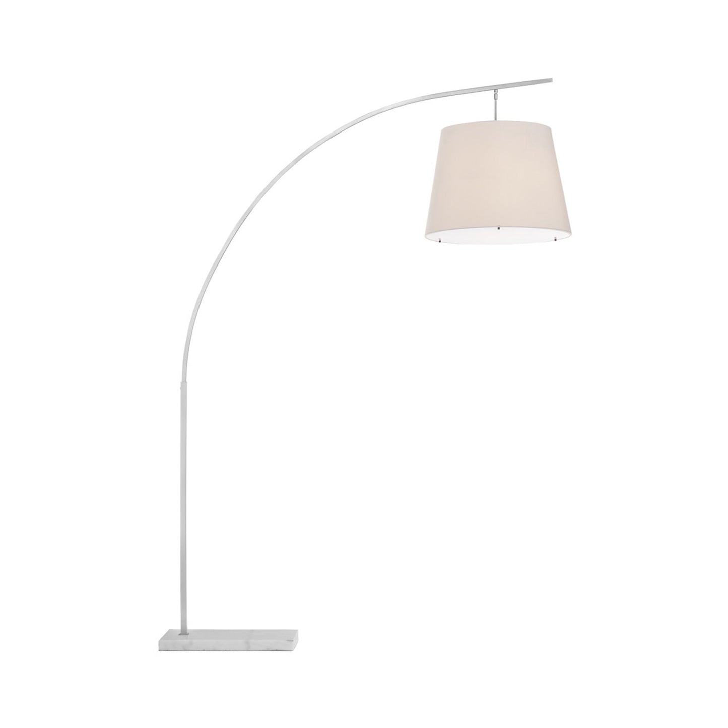 Cloister Floor Lamp in Brushed Nickel (Large).