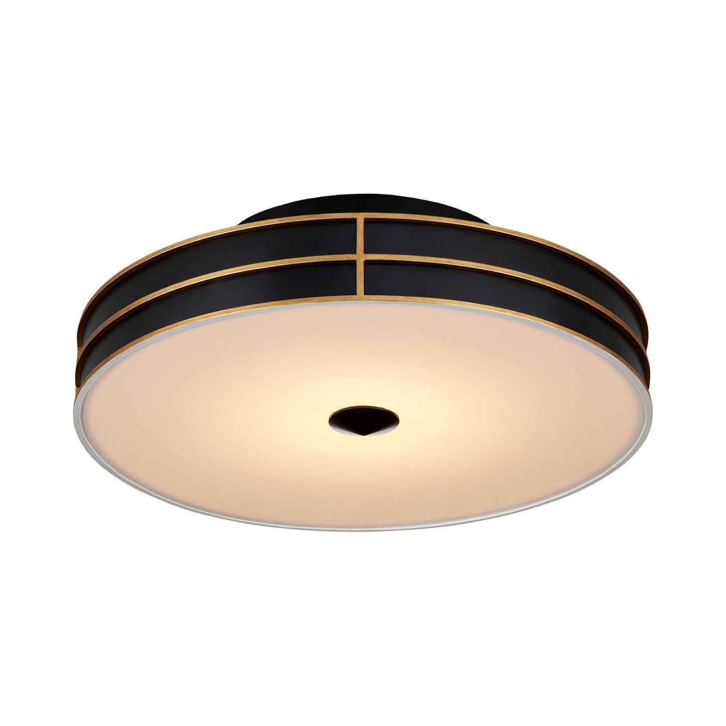 Fielding LED Flush Mount Ceiling Light in Black.