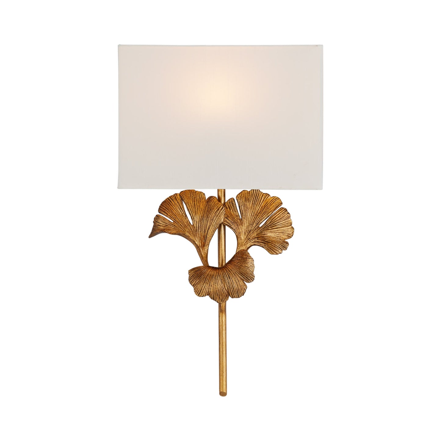 Gingko Wall Light in Chinois Antique Gold Leaf.