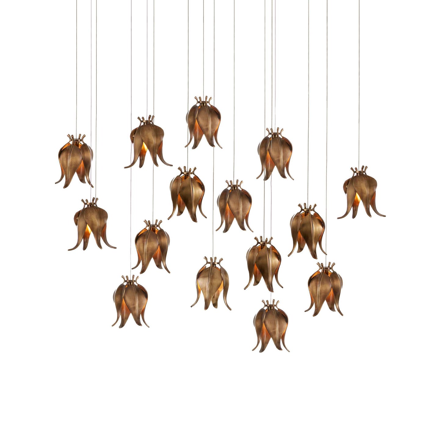 Iota Linear Multi Pendant Light (15-Light).