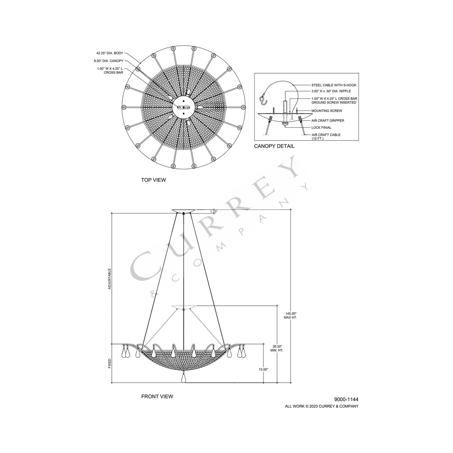 Korg Chandelier - line drawing.