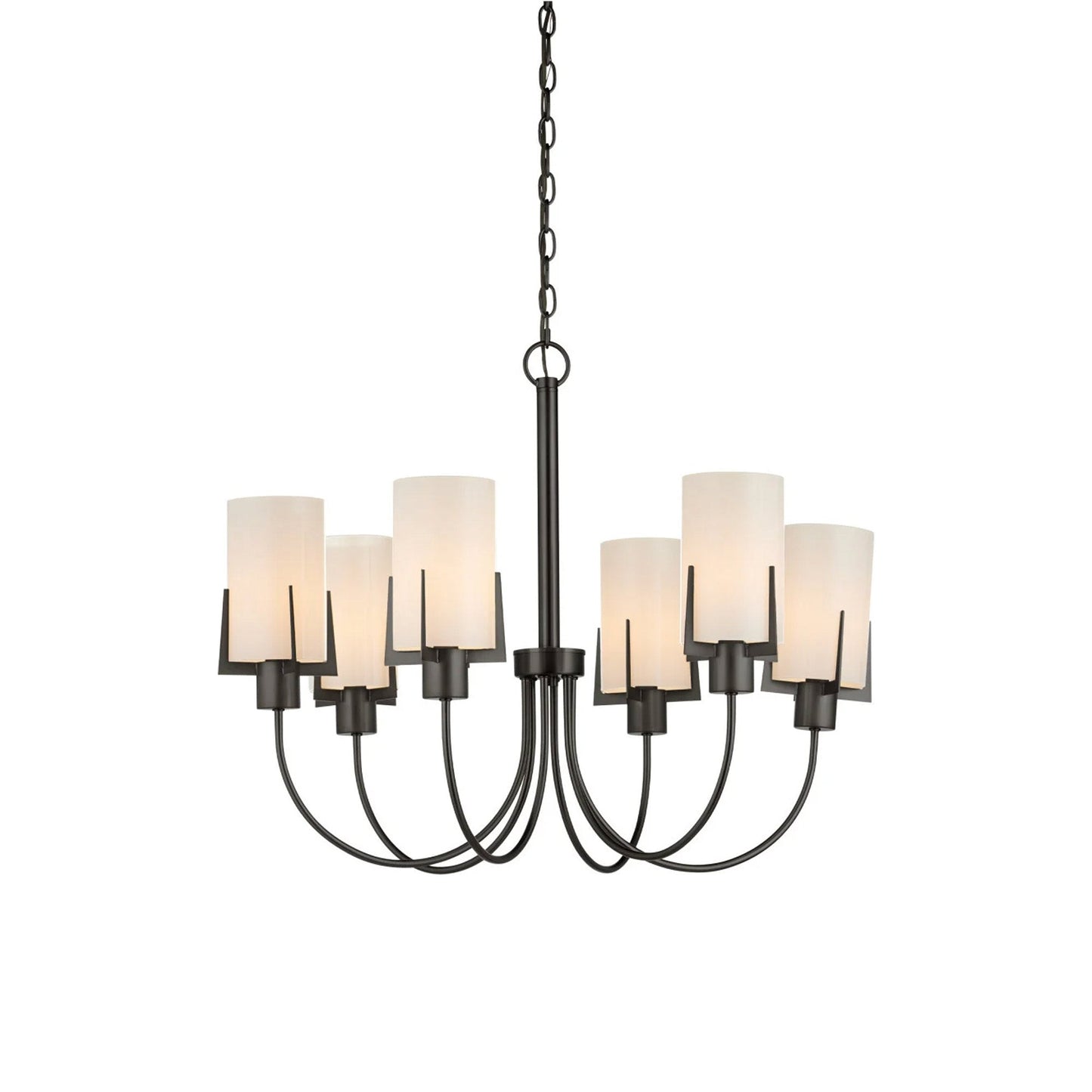 Macklin Chandelier in Oil Rubbed Bronze.