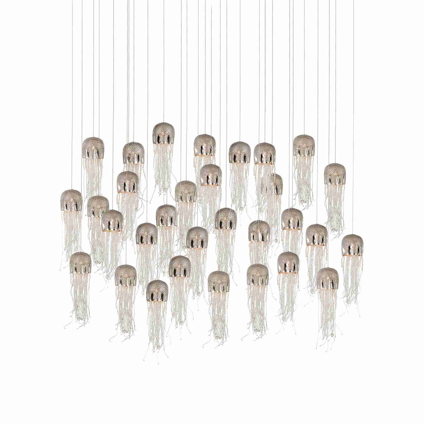 Medusa Linear Multi Pendant Light (30-Light).