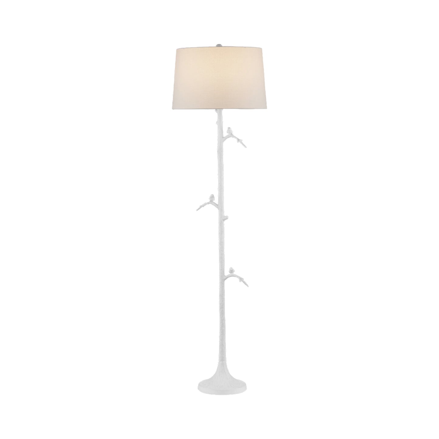 Piaf Floor Lamp in White.