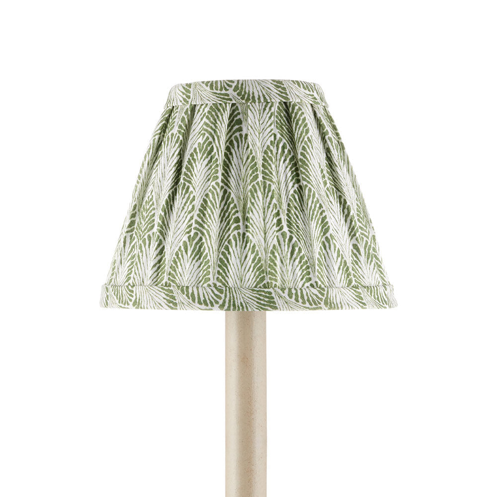 Plume Chandelier Shade in Green (Tapered).