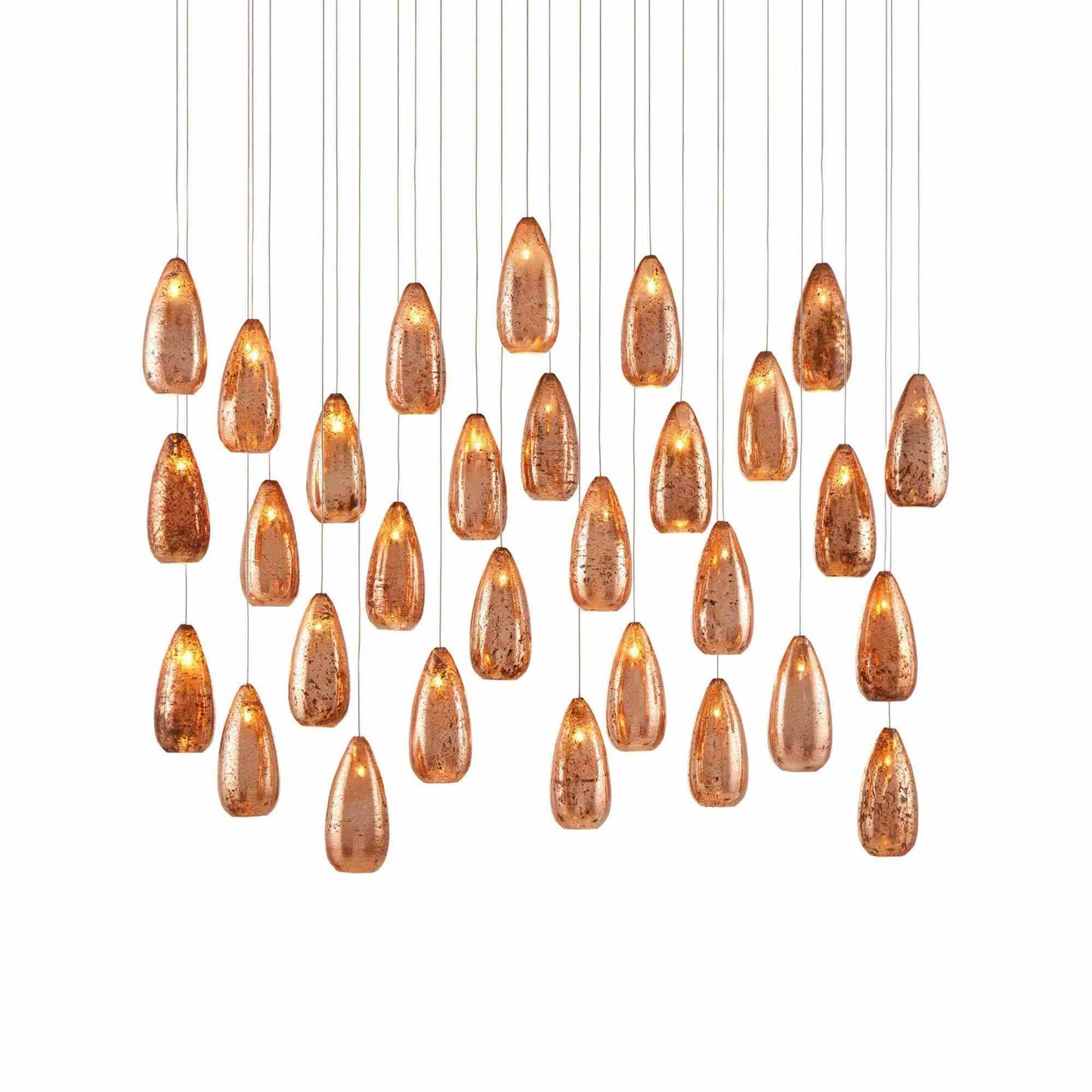 Rame Linear Multi Pendant Light (30-Light).