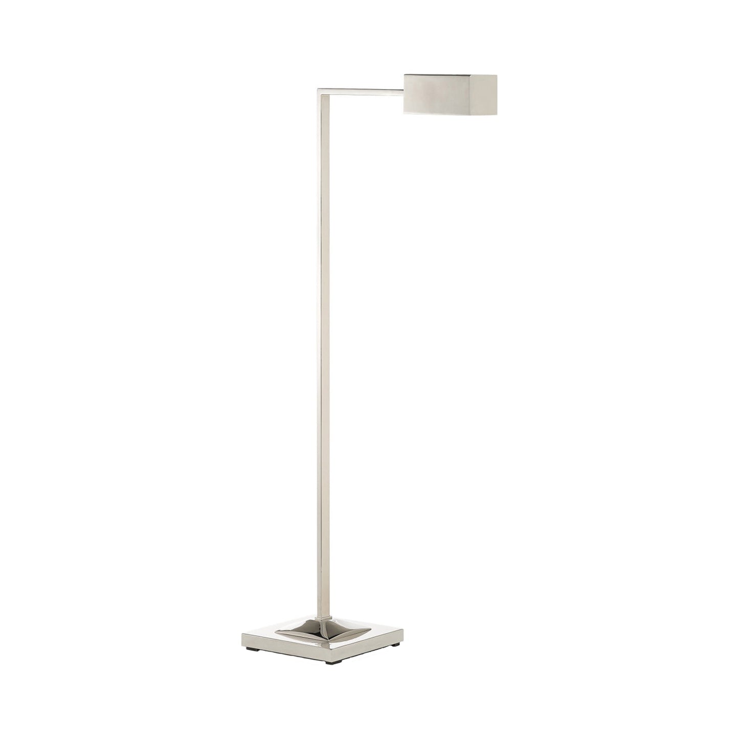 Ruxley Floor Lamp in Polished Nickel.