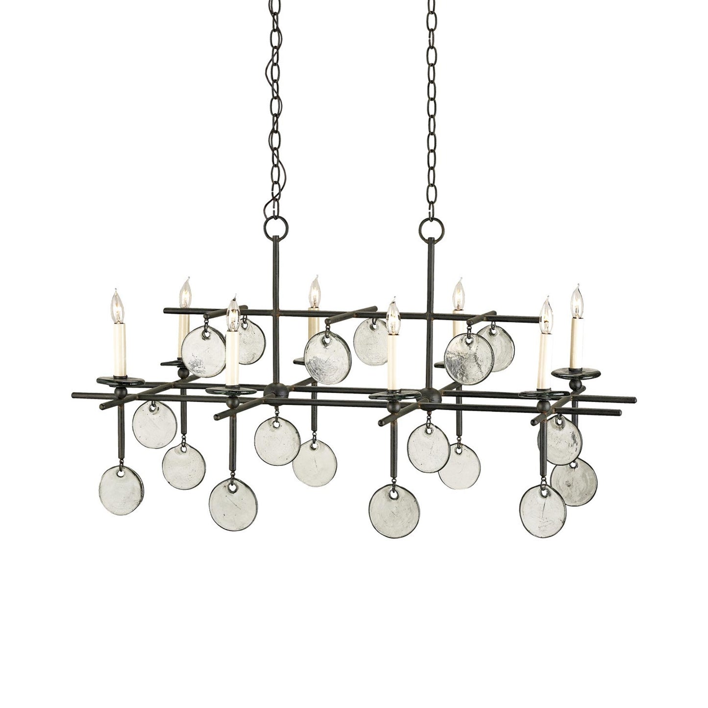 Sethos Linear Chandelier in Old Iron.