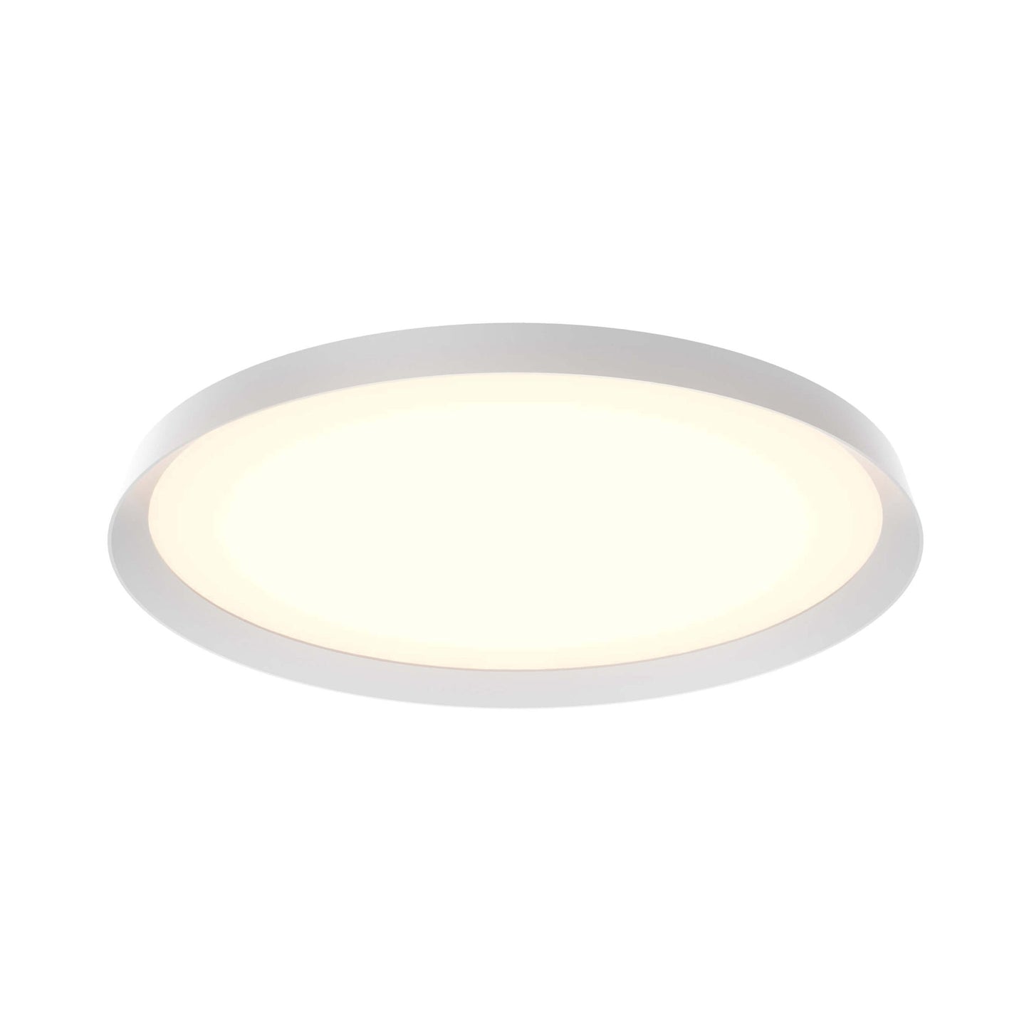 Aurora LED Flush Mount Ceiling Light in White (21-Inch).