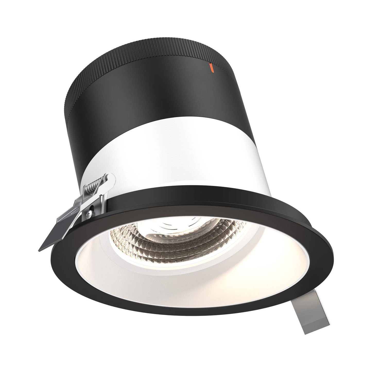 Moda Black 6-Inch LED Recessed Downlight in White (Sloped Ceiling).