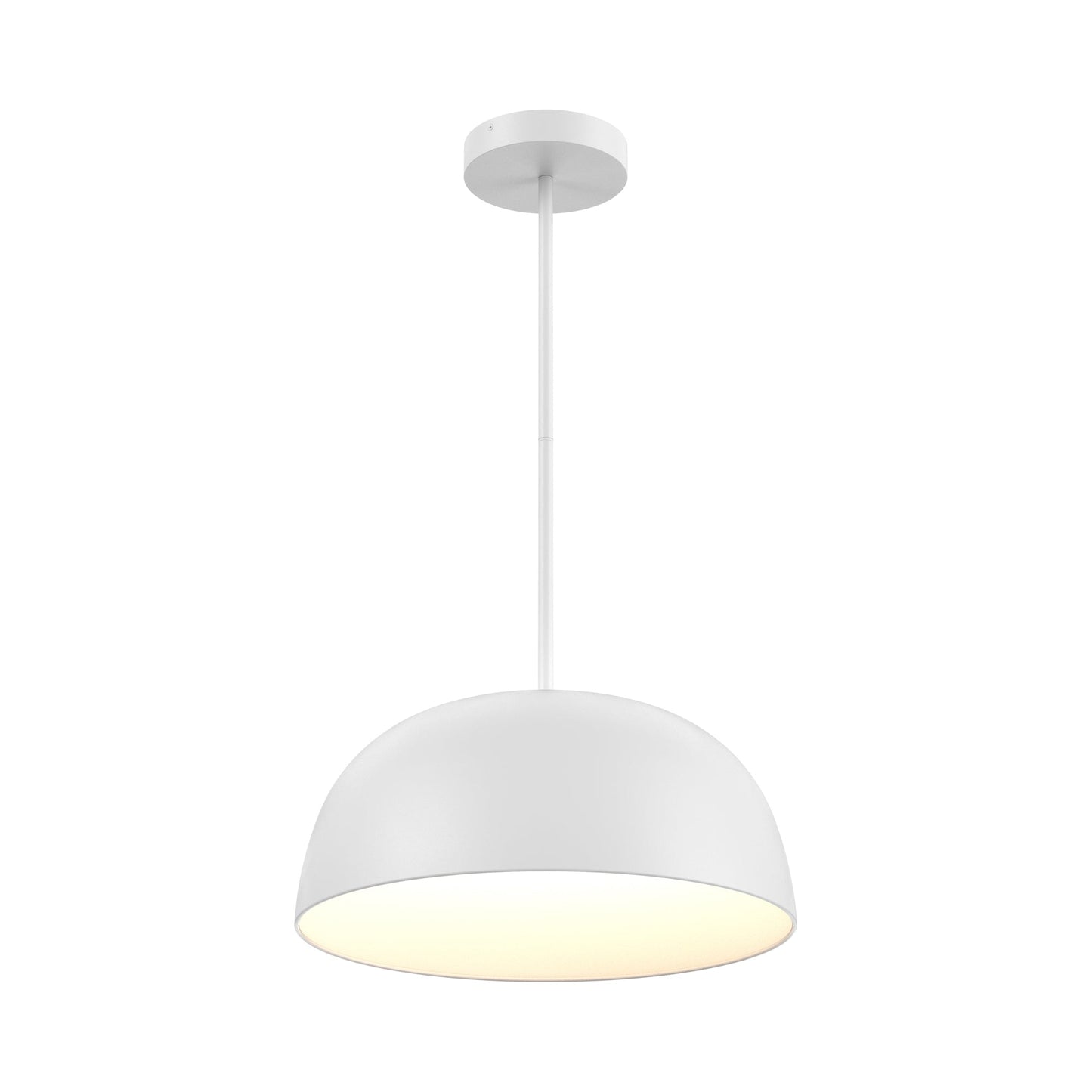 Napa LED Pendant Light in White.