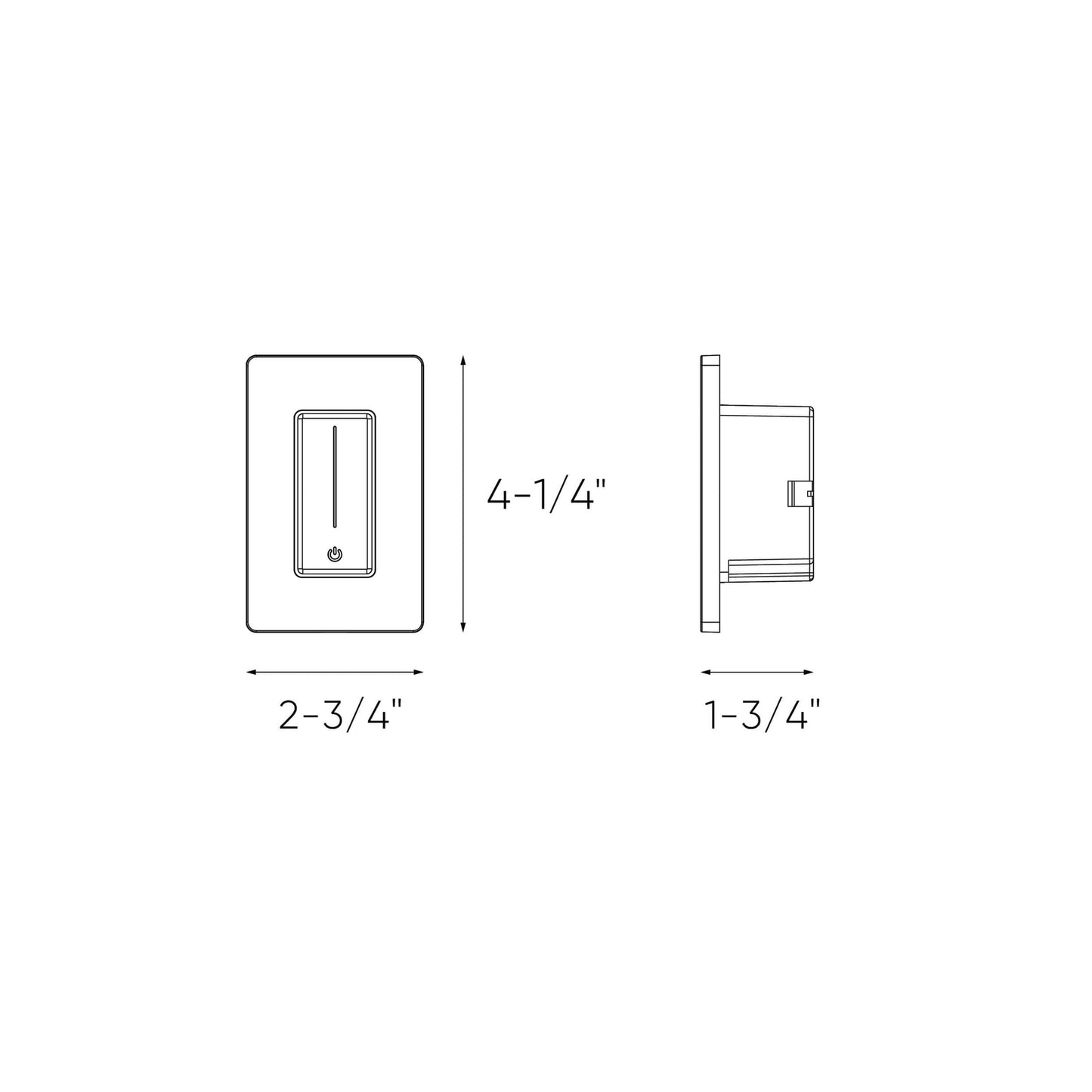 Slide Dimmer and Driver - line drawing.