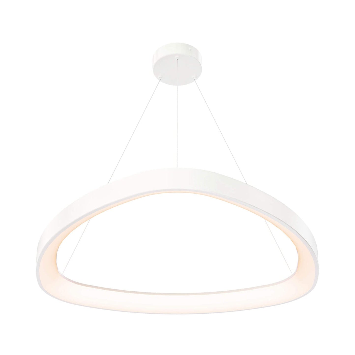 Pyra LED Pendant Light in White.