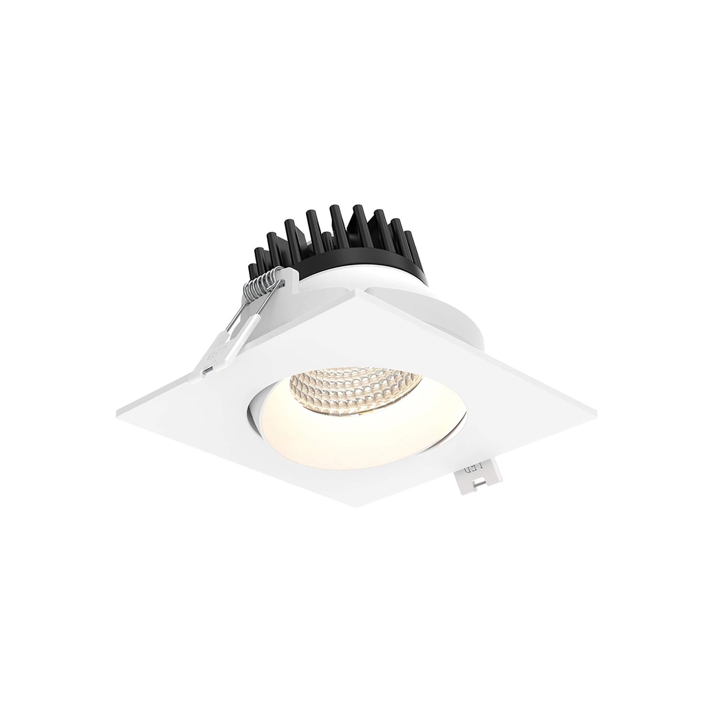 Revolve LED Recessed Down Light in White (1-Light/3.5-Inch Square).
