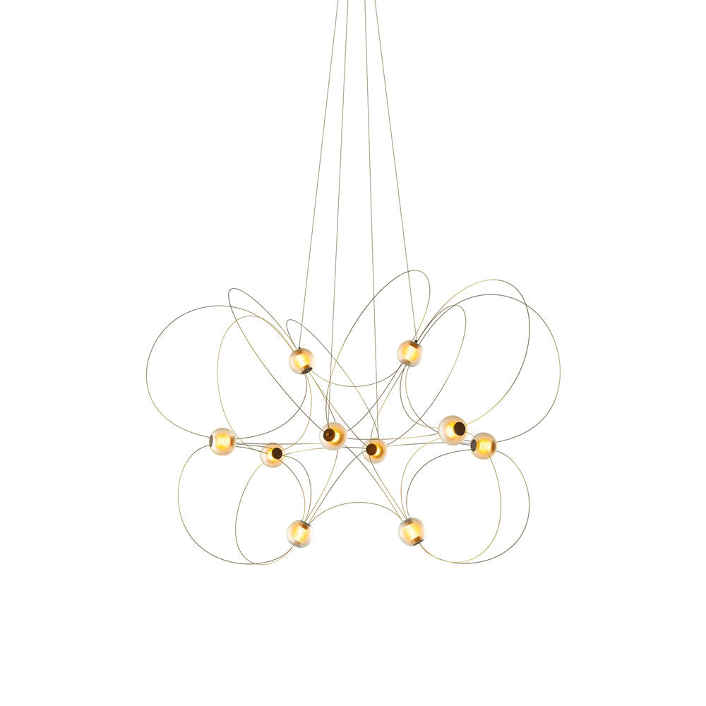 Munari LED Chandelier in Gold (10-Light).