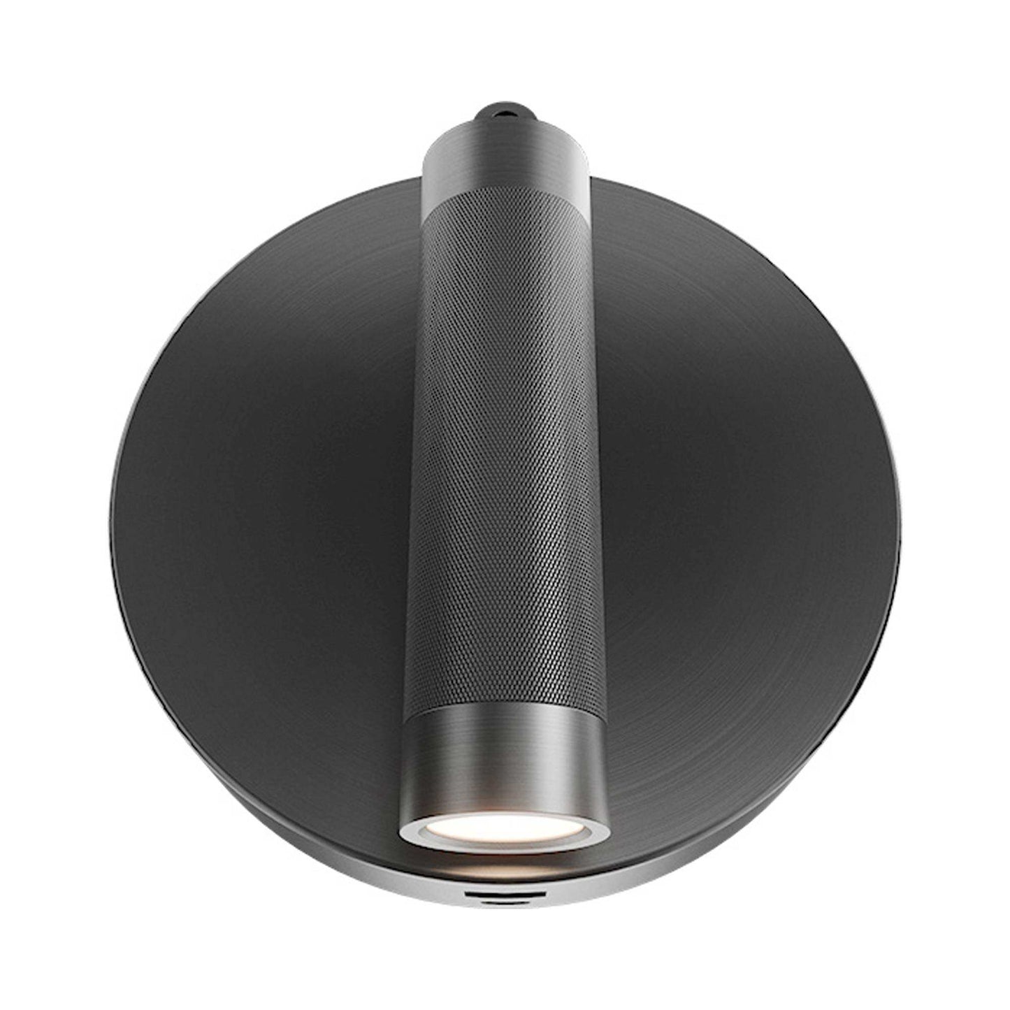 Erle LED Wall Light in Brushed Nickel.