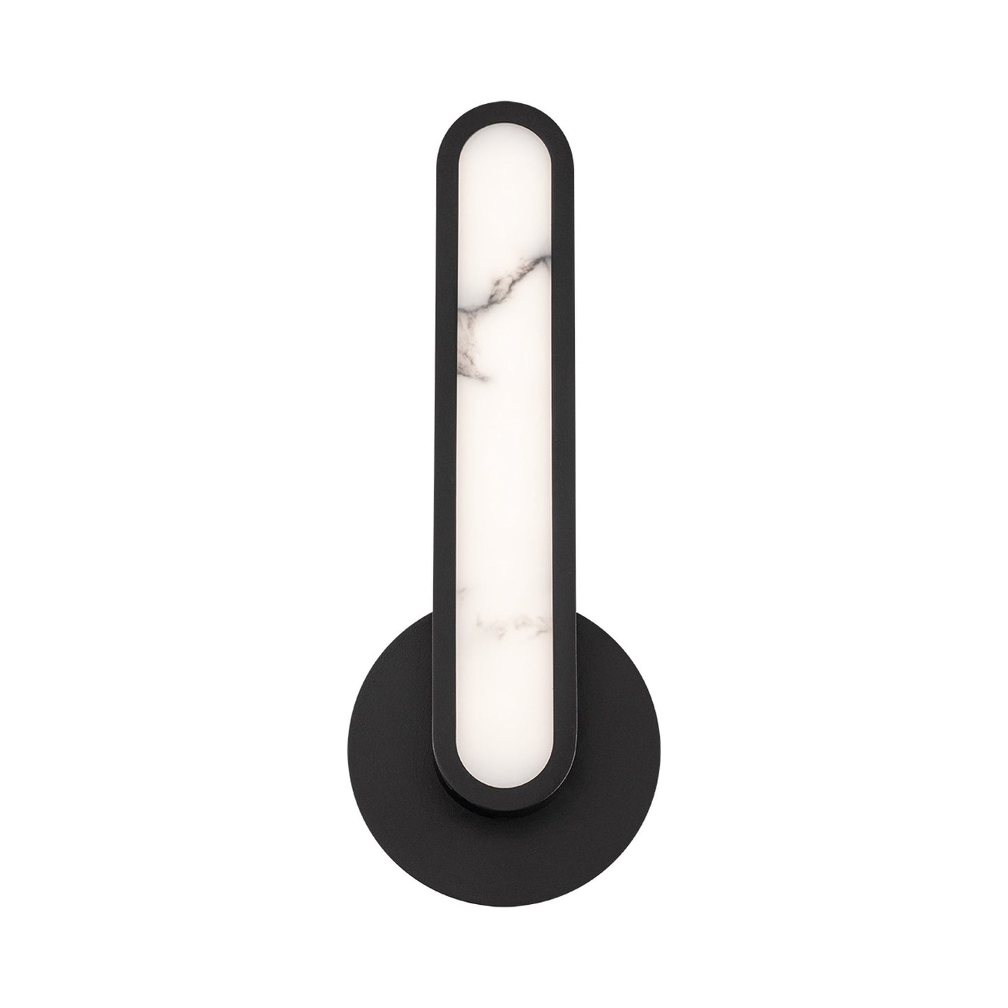 Serena LED Wall Light in Black.