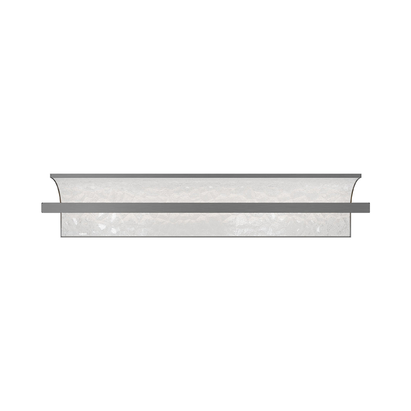 Shard LED Bath Wall Light in Brushed Nickel (Large).