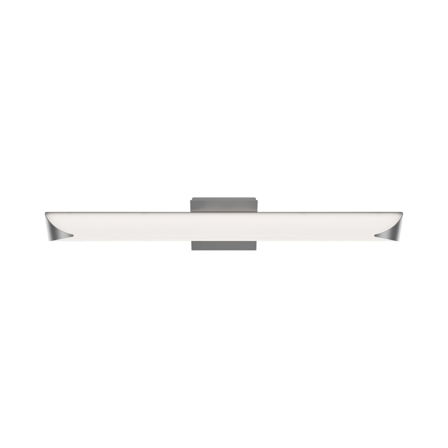 Straitaway LED Bath Wall Light in Brushed Nickel (Large).