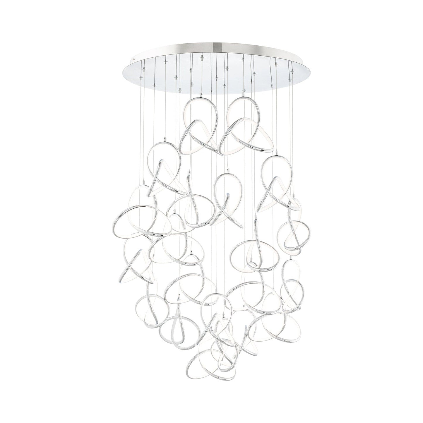 Vornado LED Multi Pendant Light in Chrome (21-Light).