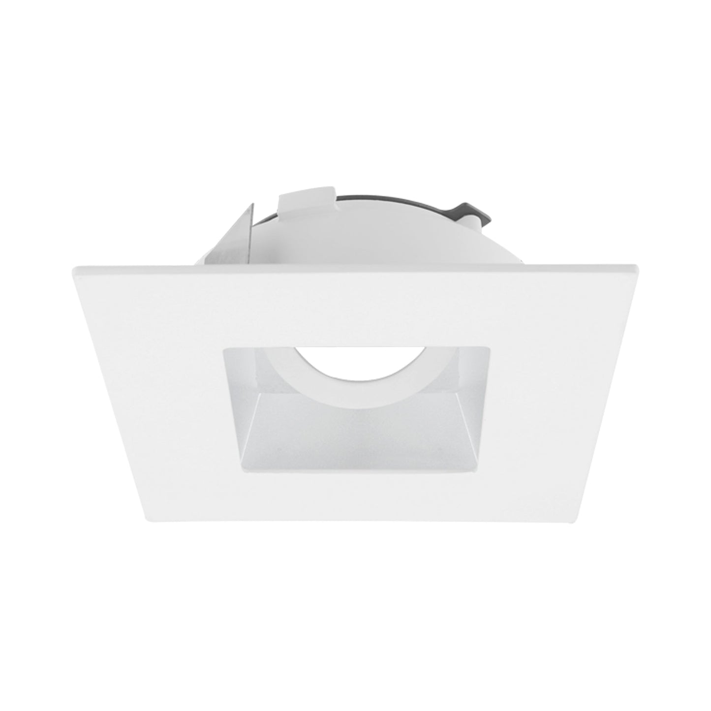 Flexa™ 4" Adjustable Square Reflector in Haze with White Trim.