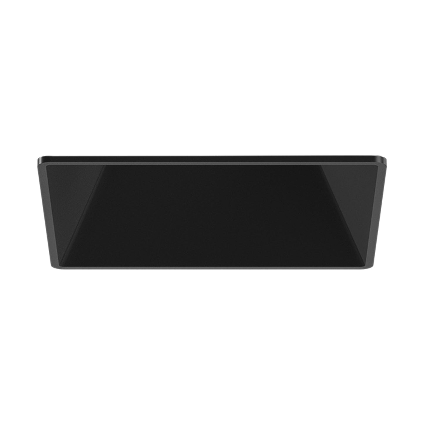 Pex™ 3" Square Trimless Smooth Reflector Trim in Black.