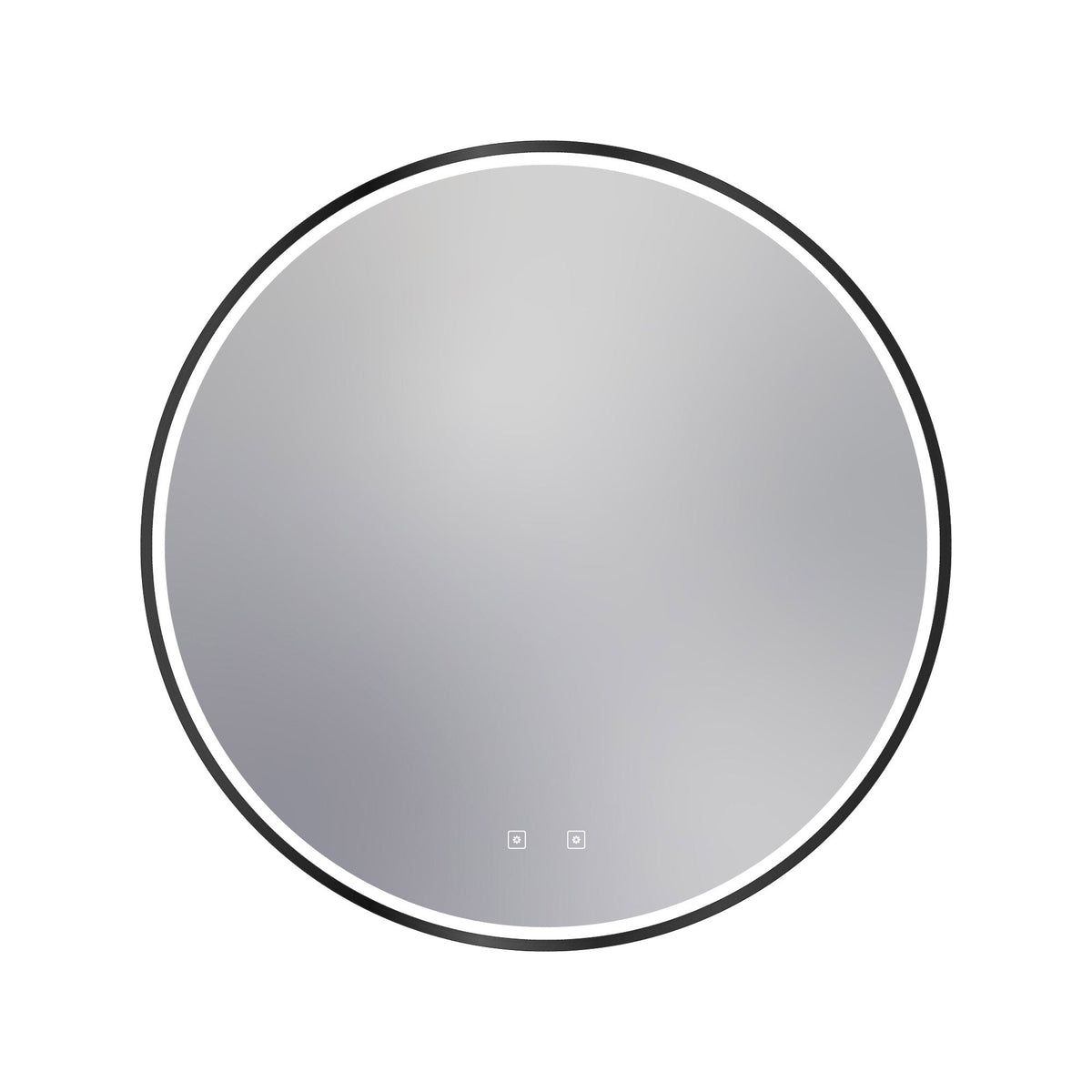 Brilliance LED Lighted Mirror in Matte Black (Large / 87W).