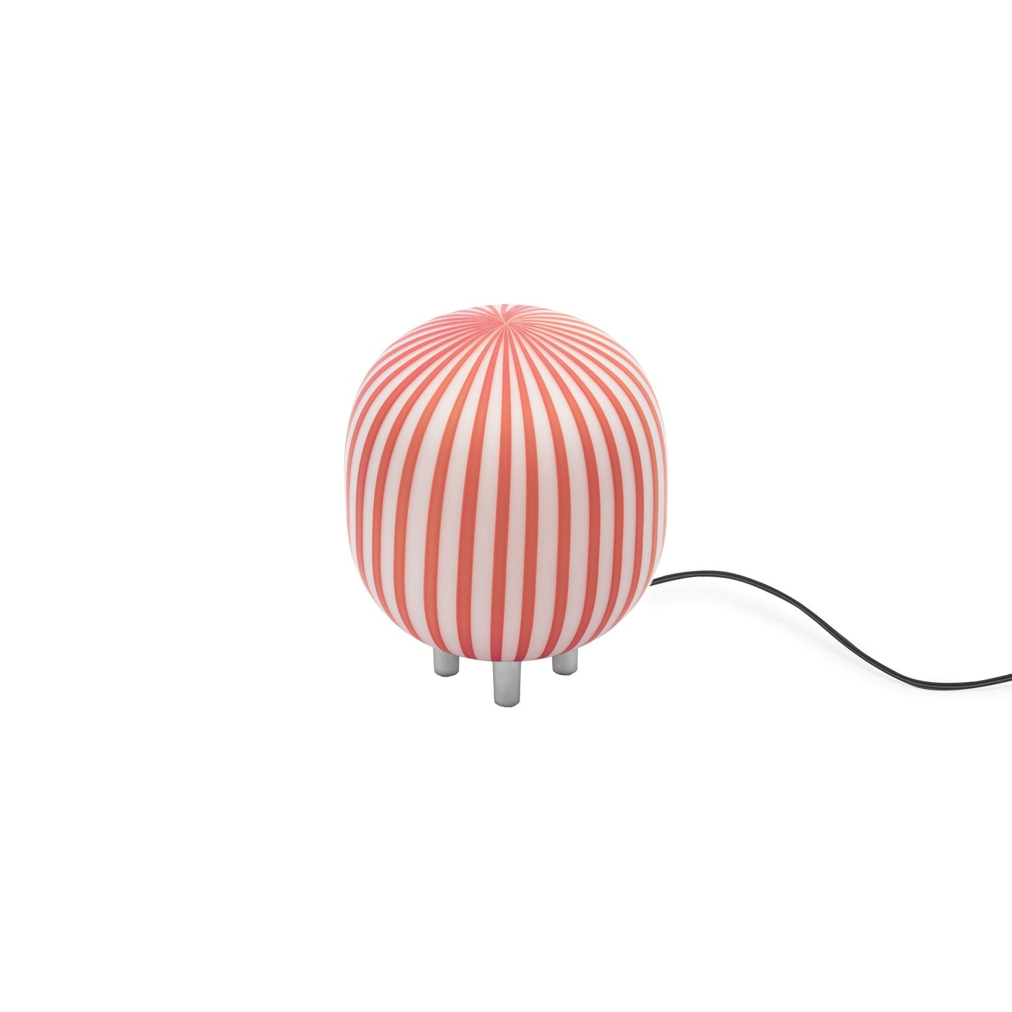 Filigrana Cylinder LED Table Lamp in Red.