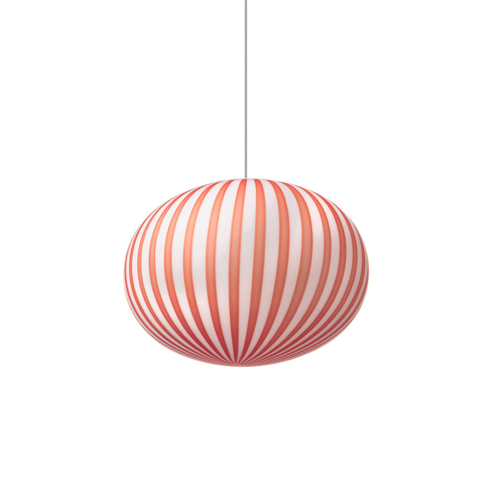 Filigrana Ellipse Pendant Light in Red (Large).