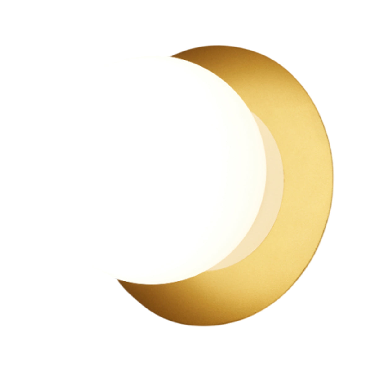 Alfi 3740AR Recessed Wall Light in Gold Matt (Plain Glass).