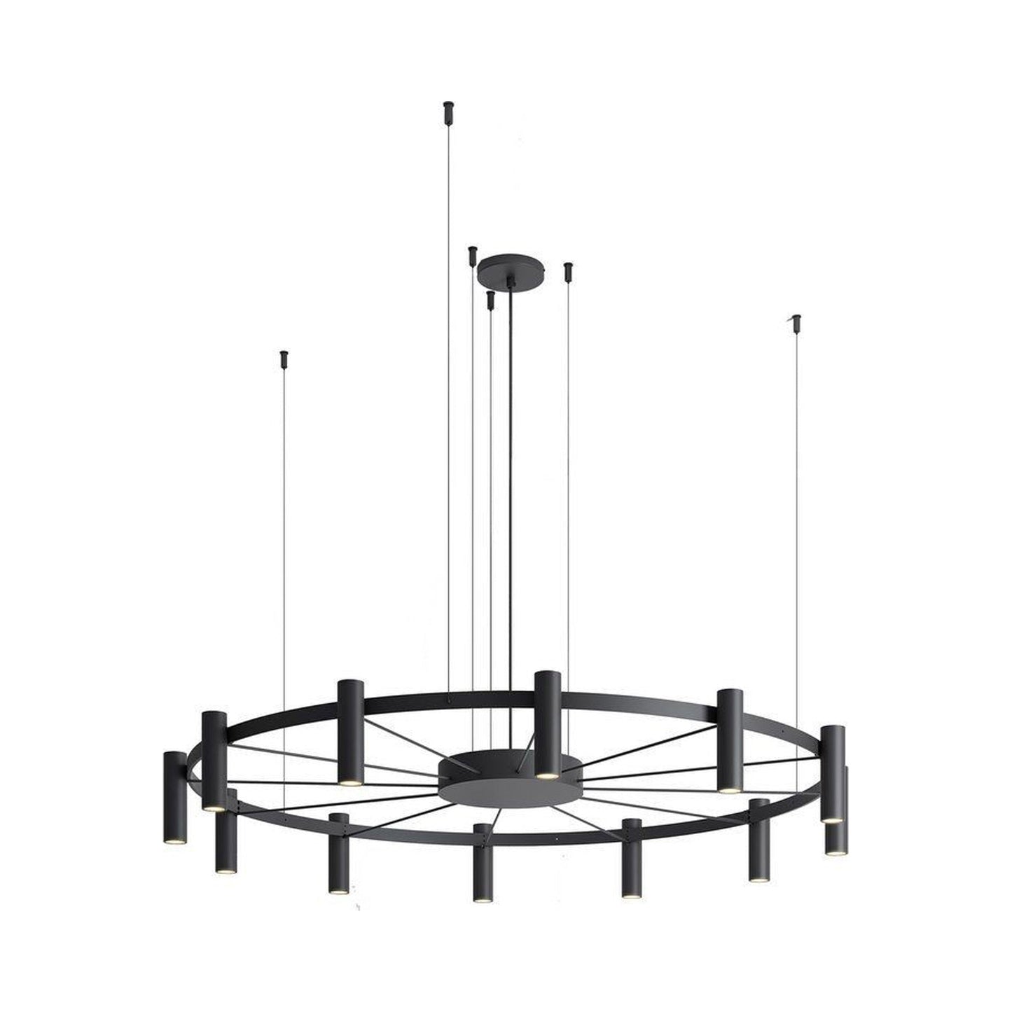 Laverd LED Pendant Light in Black (44.88-Inch).