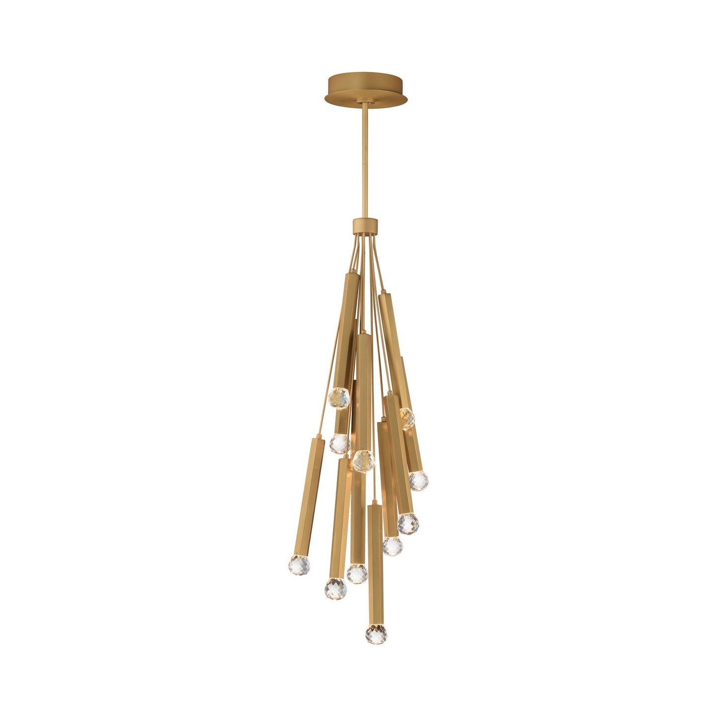 Allumettes LED Pendant Light in Gold (12-Light).