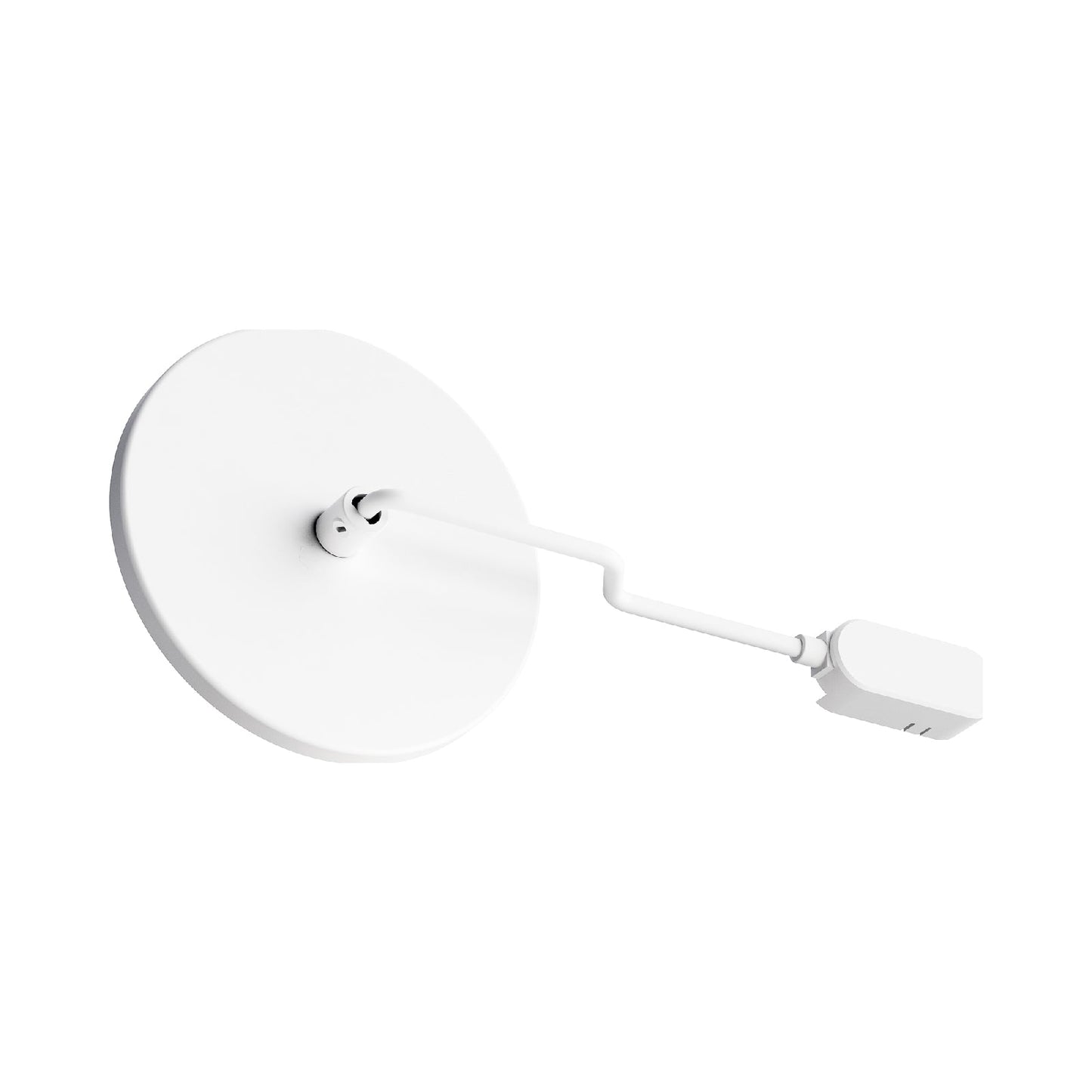 Continuum Track Plug and Cover Plate in White.