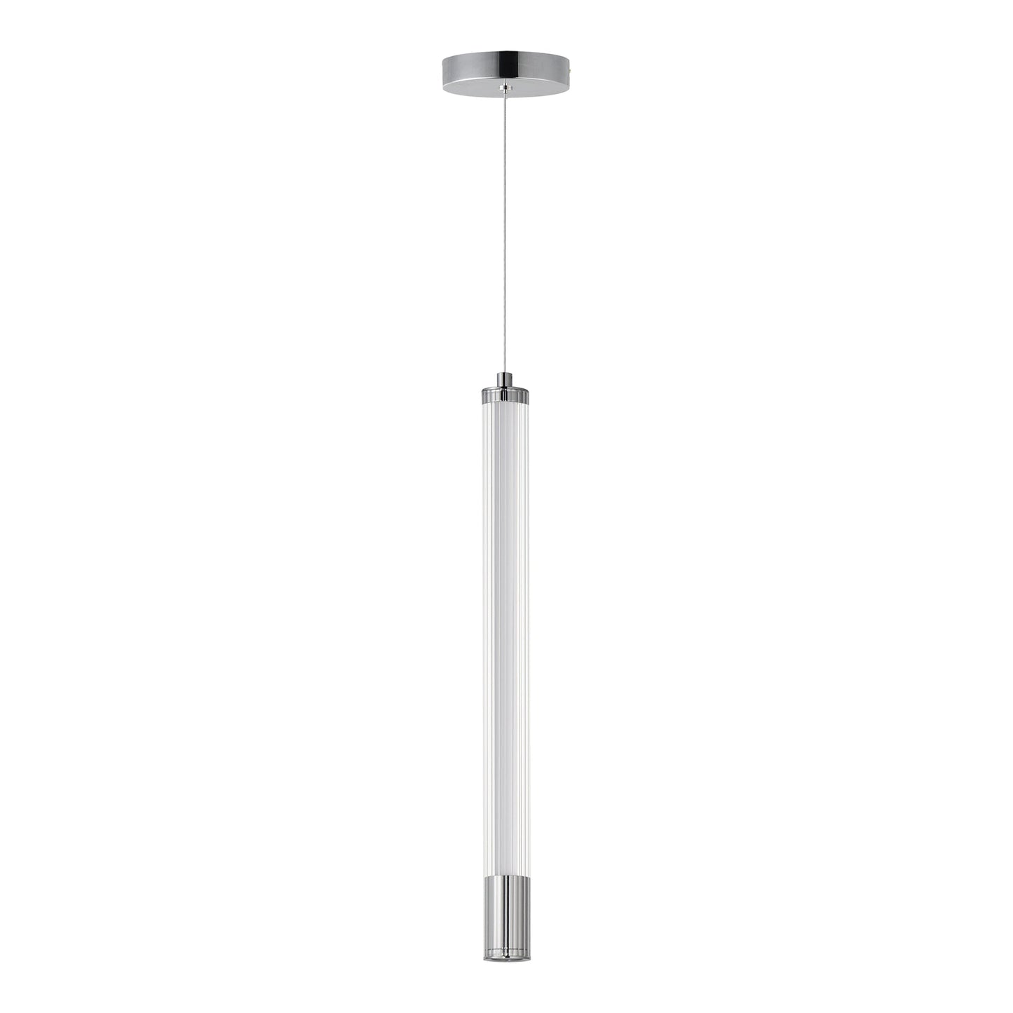 Cortex LED Pendant Light in Polished Chrome (18.5-Inch).