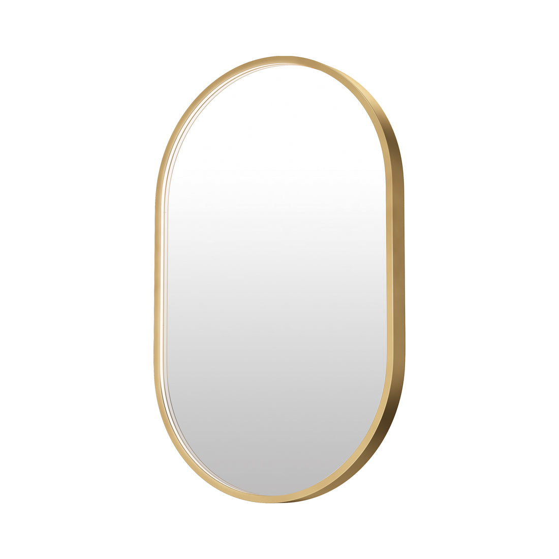 Elisse LED Wall Mirror in Gold (32-Inch).