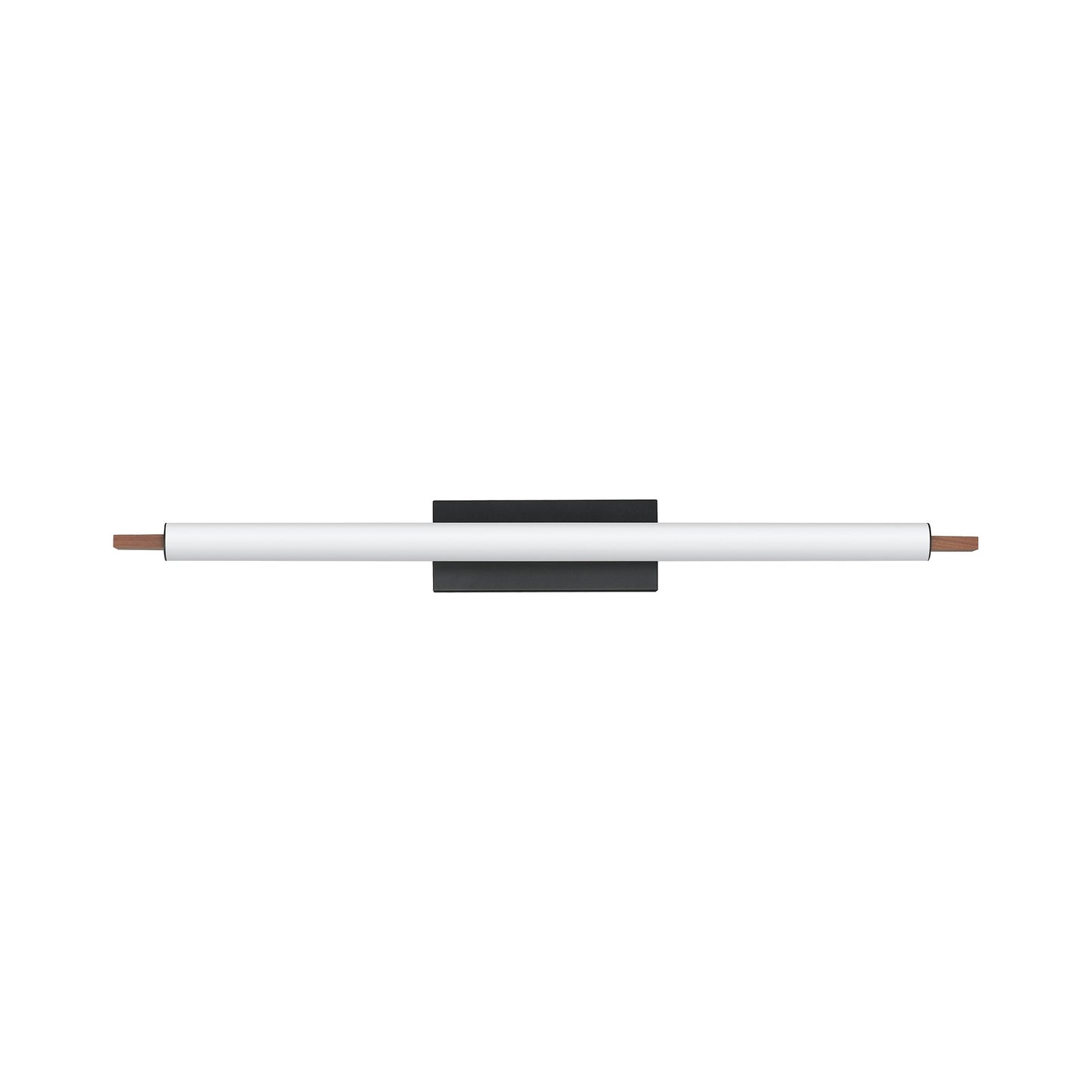 Joist LED Wall Light in Walnut/Black (45.25-Inch).
