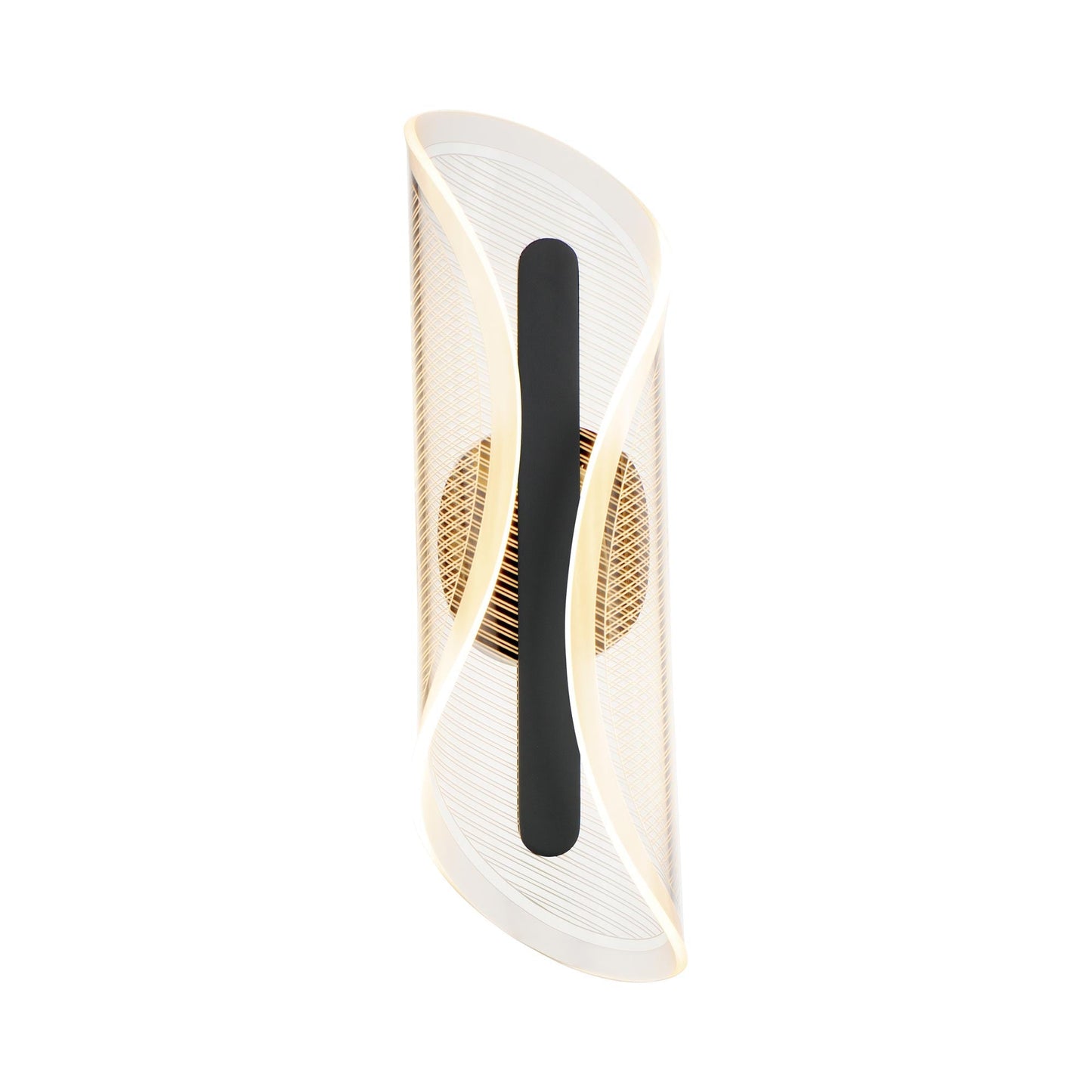 Manta LED Wall Light in Black.