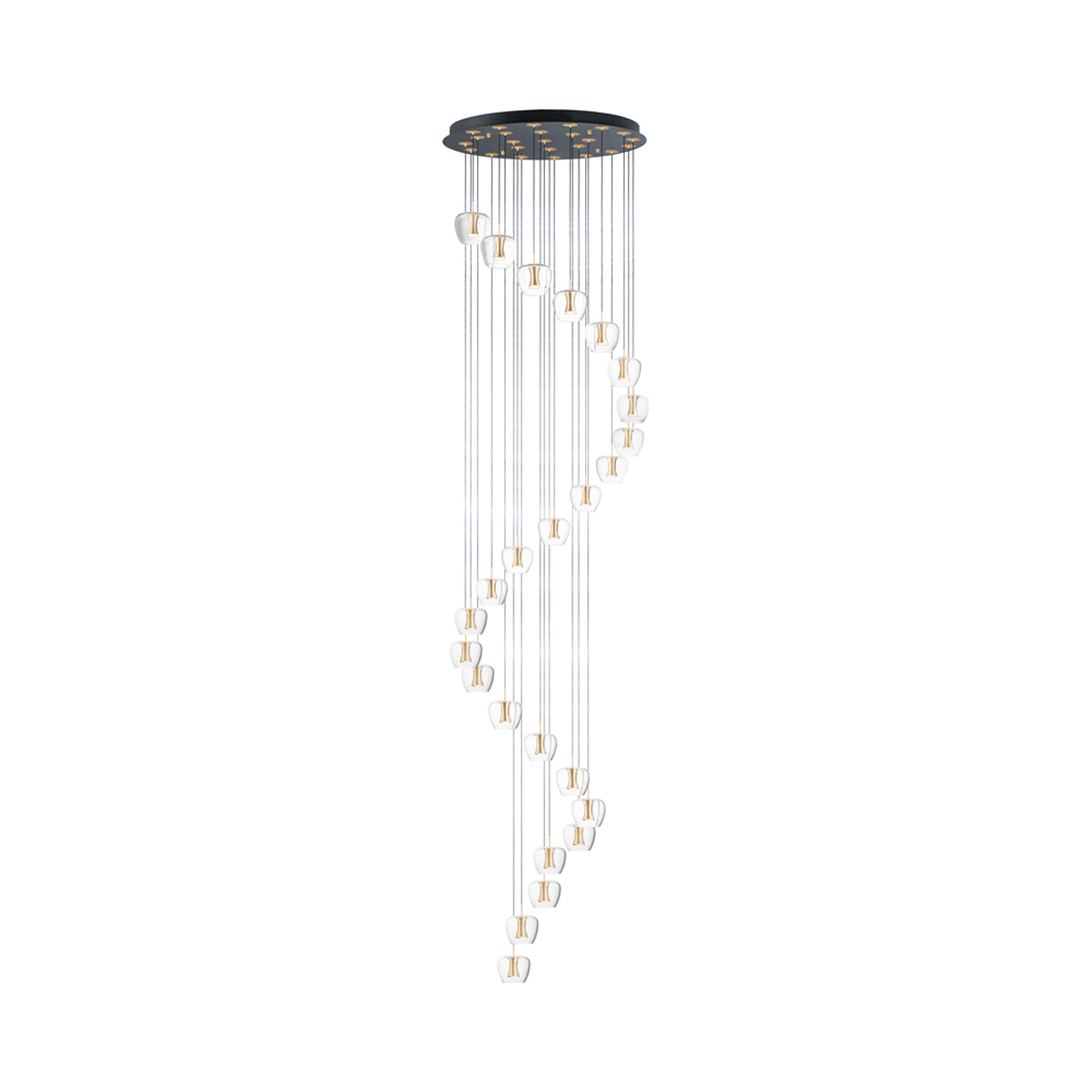 Newton LED Multi Light Pendant Light (25-Light).