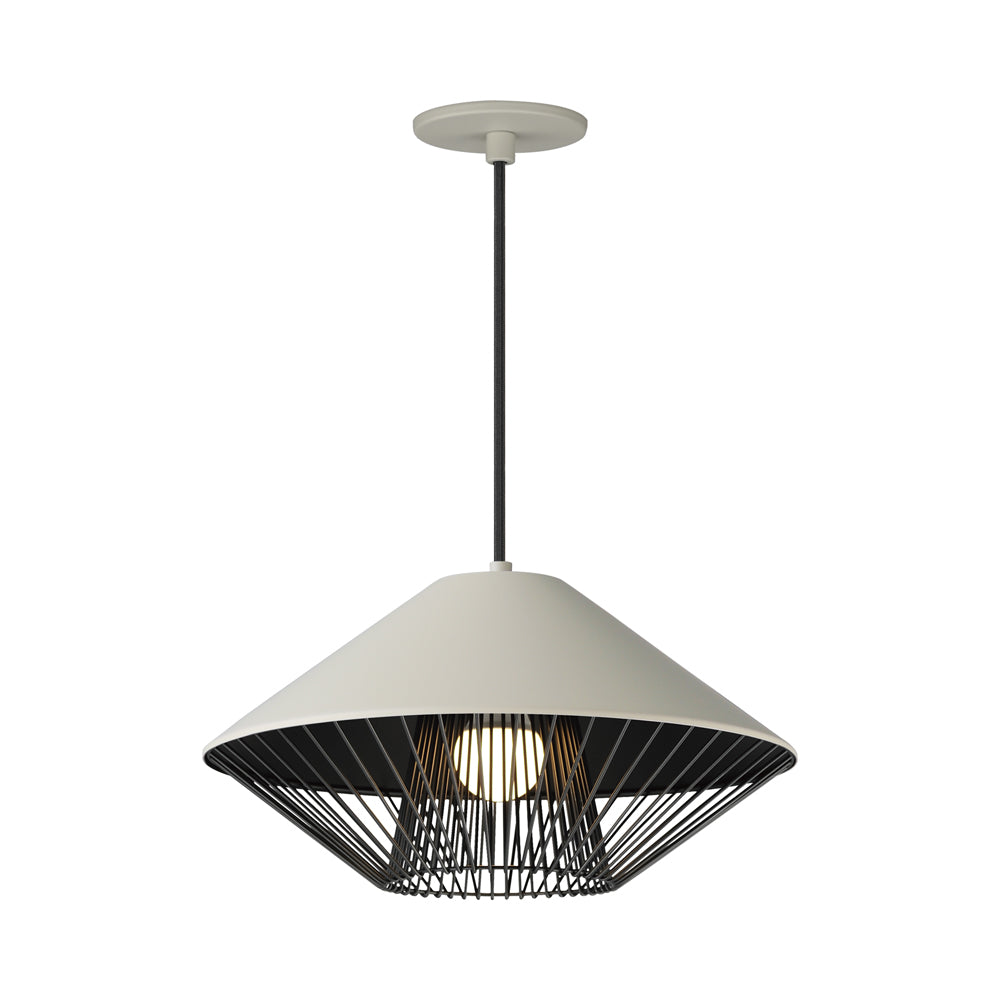 Phoenix Pendant Light in Grey/Black.
