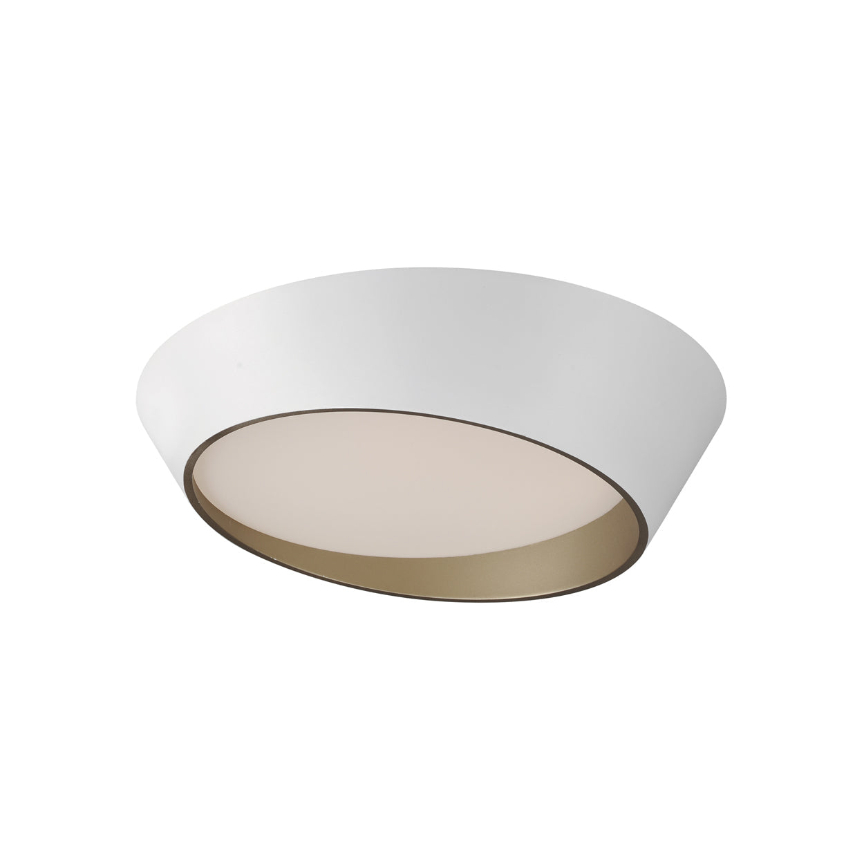 Slant LED Flush Mount Ceiling Light (Medium).
