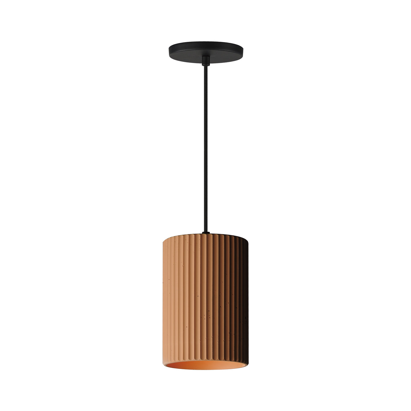 Souffle Pendant Light in Terra Cotta.